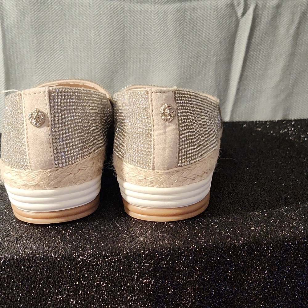 Anne Klein Women's Silver Slip-On Shoes - Picture 3 of 5